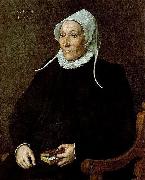 Cornelis Ketel Portrait of a Woman aged 56 in 1594 oil painting artist